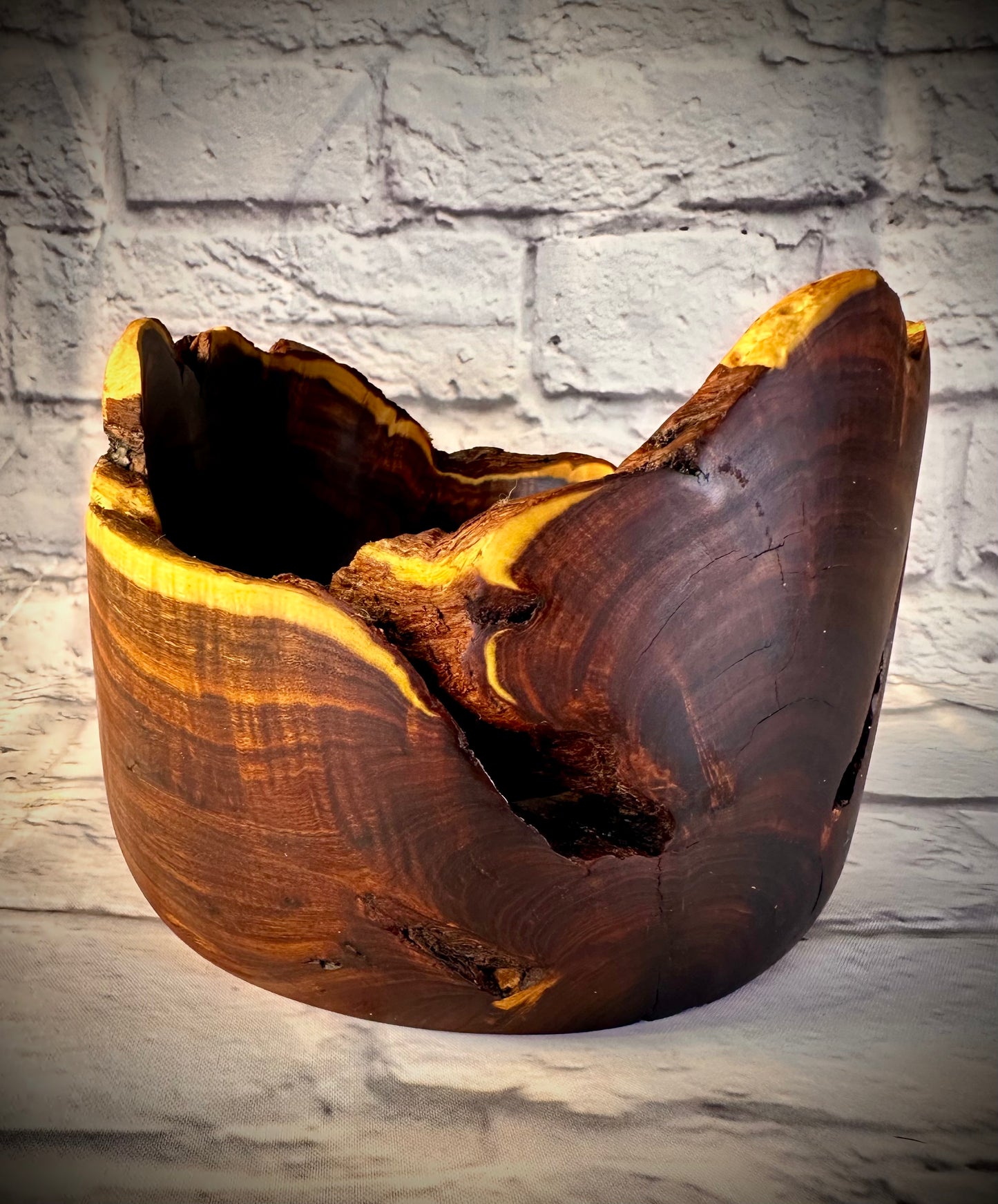 Unique Old Man Wadjil Large Natural Edge Bowl