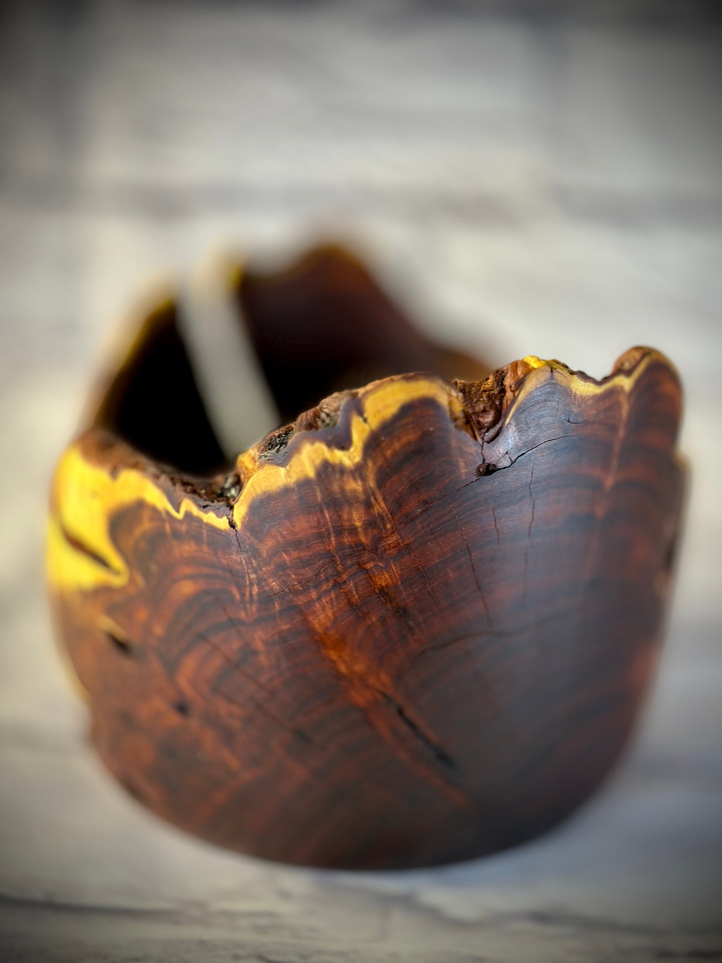 Unique Old Man Wadjil Large Natural Edge Bowl