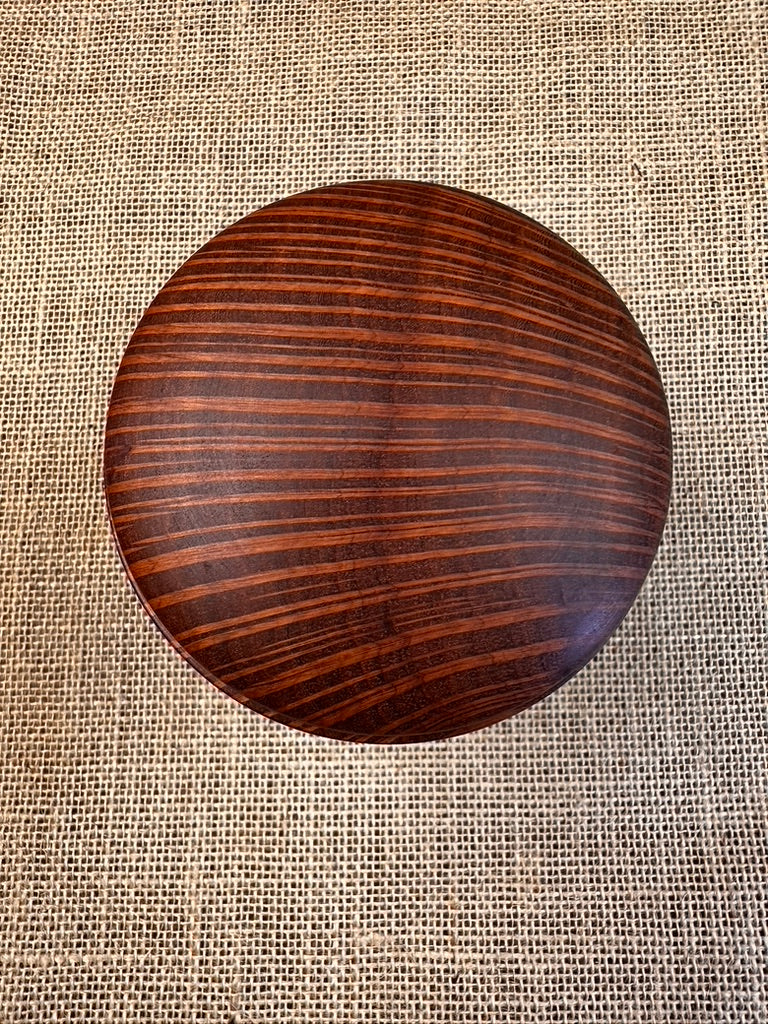 Striking Sheoak and Walnut Hourglass Box