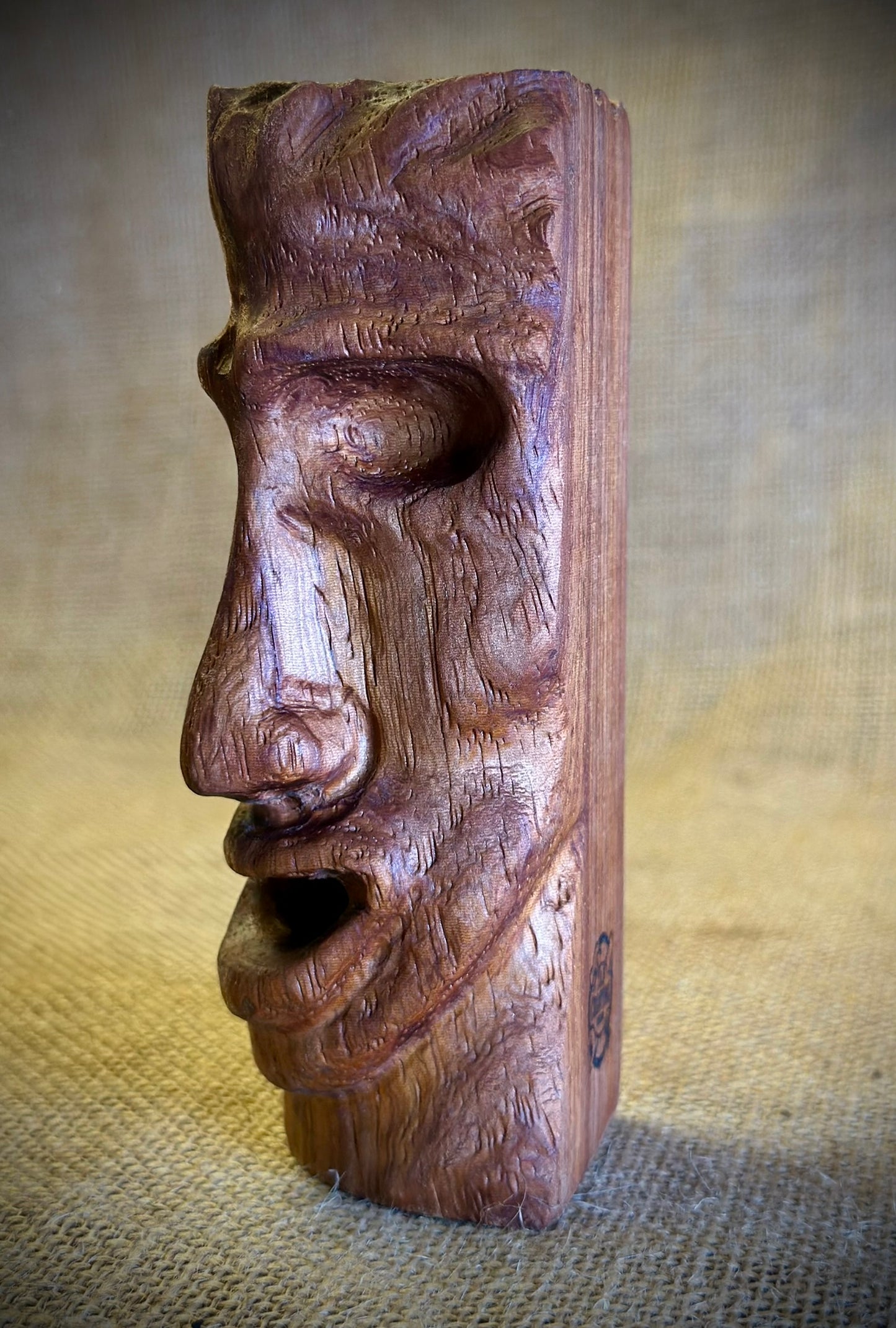 'Joyful George' Australian Red Cedar Bust