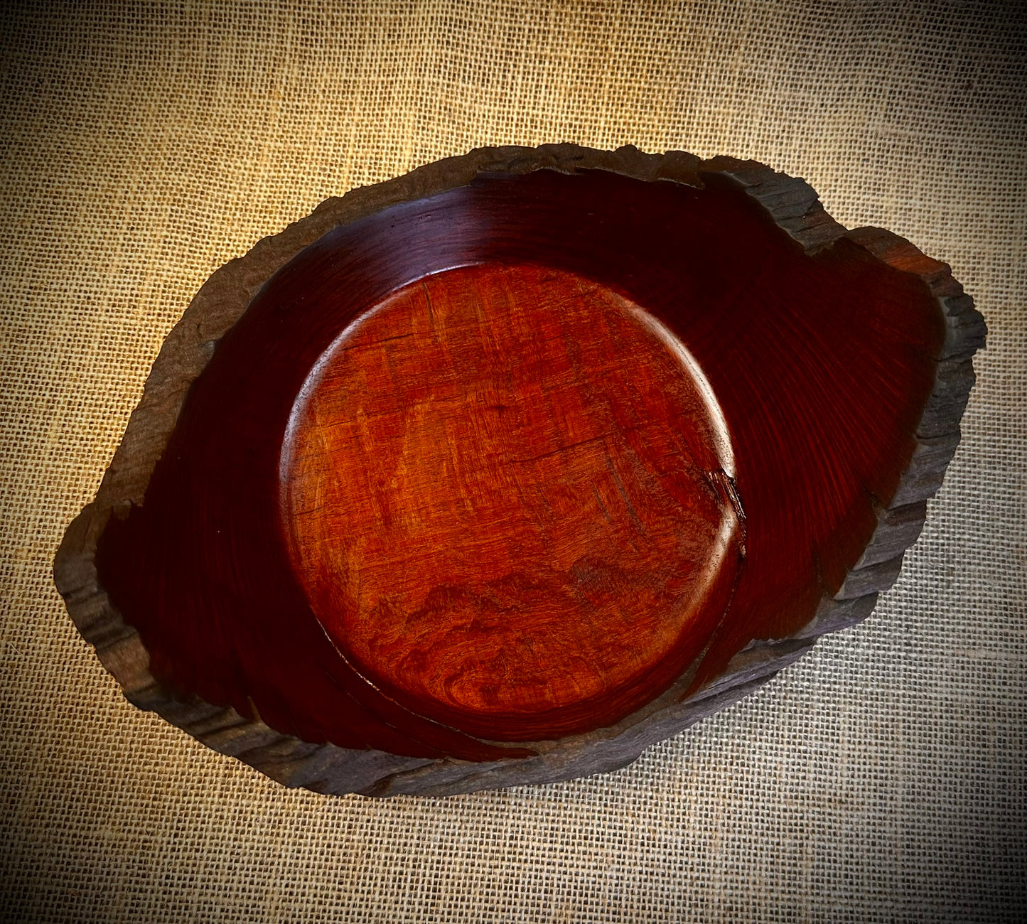 Pinjarra Sheoak Decorative Bowl with Bushfire Burnt Natural Edge