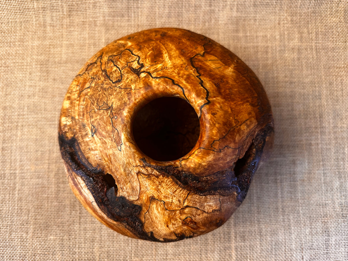 Spalted Silver Birch Hollow Form