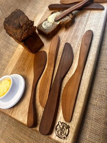 Handcrafted Walnut Butter Knives