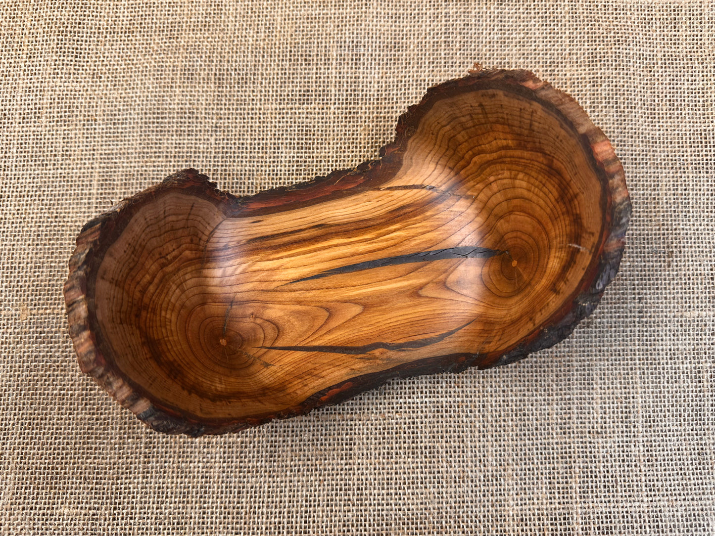 Almond Natural Edge Winged Bowl