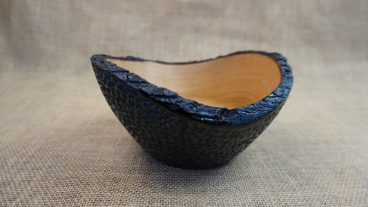 Jacaranda Natural Edge Textured Bowl