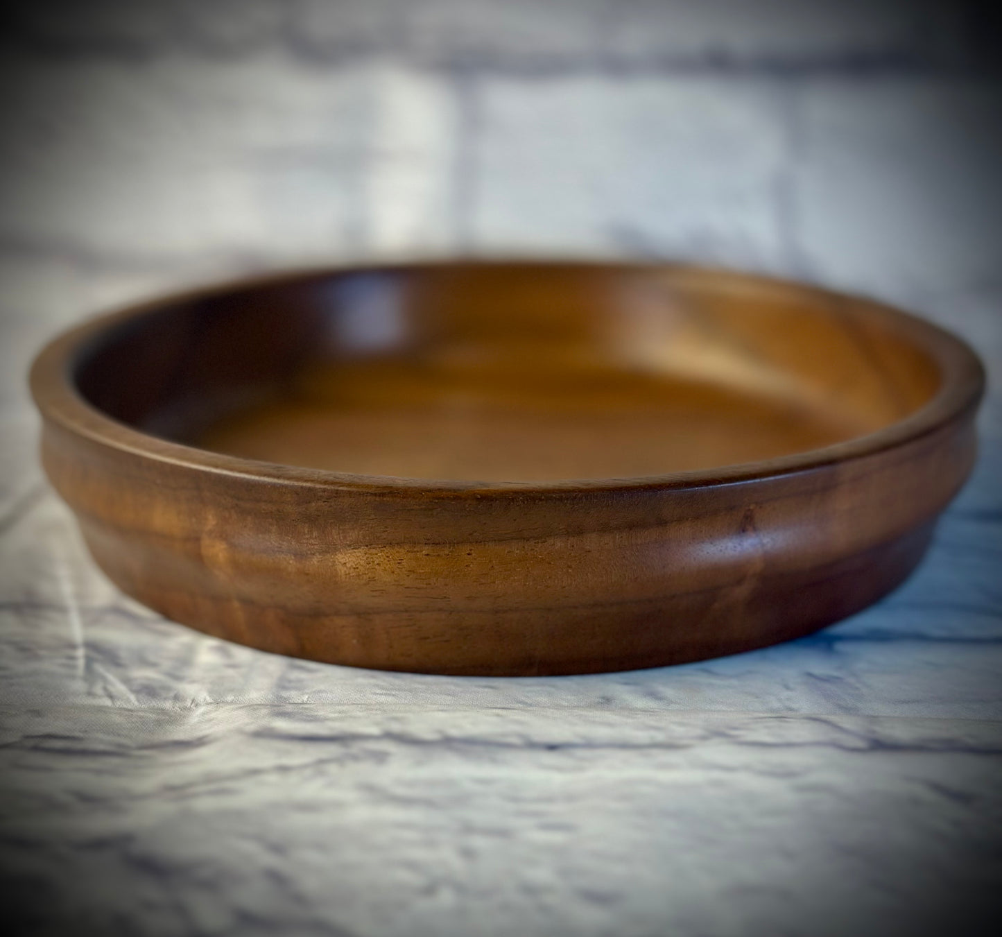 Functional Walnut Bowl with Ergonomic Edge