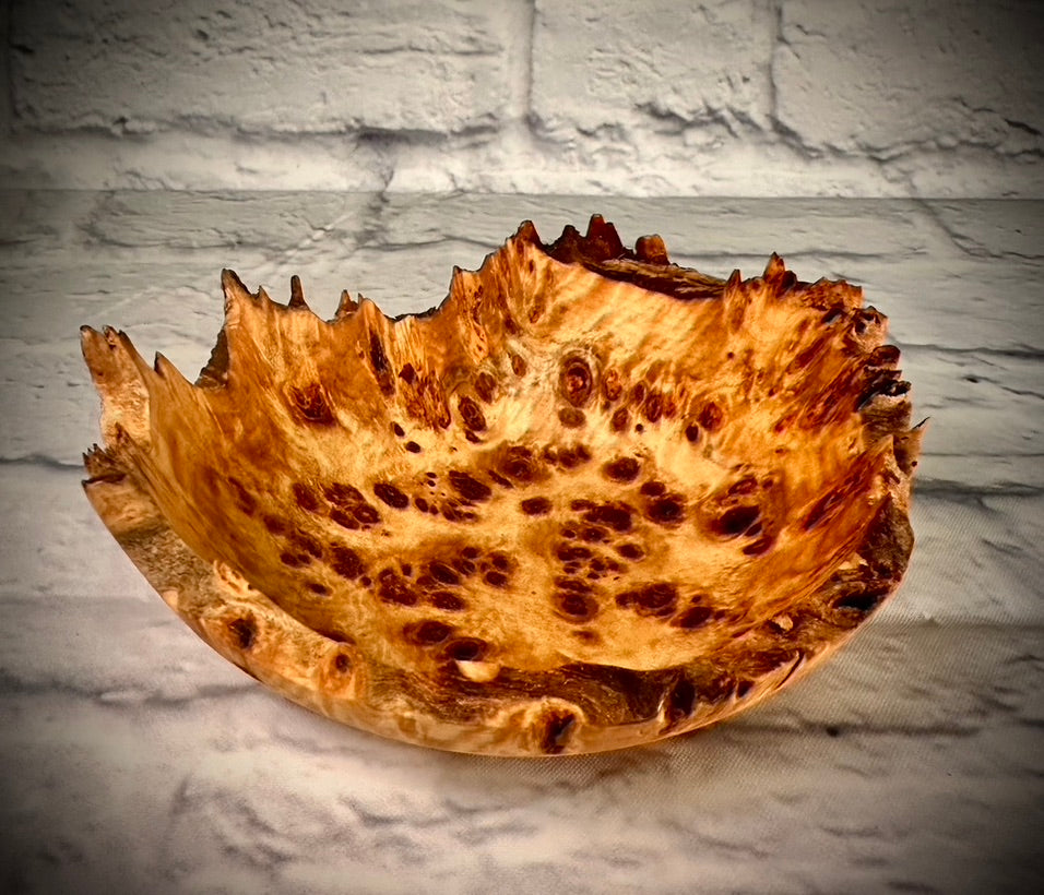 Poplar Burl Decorative Bowl