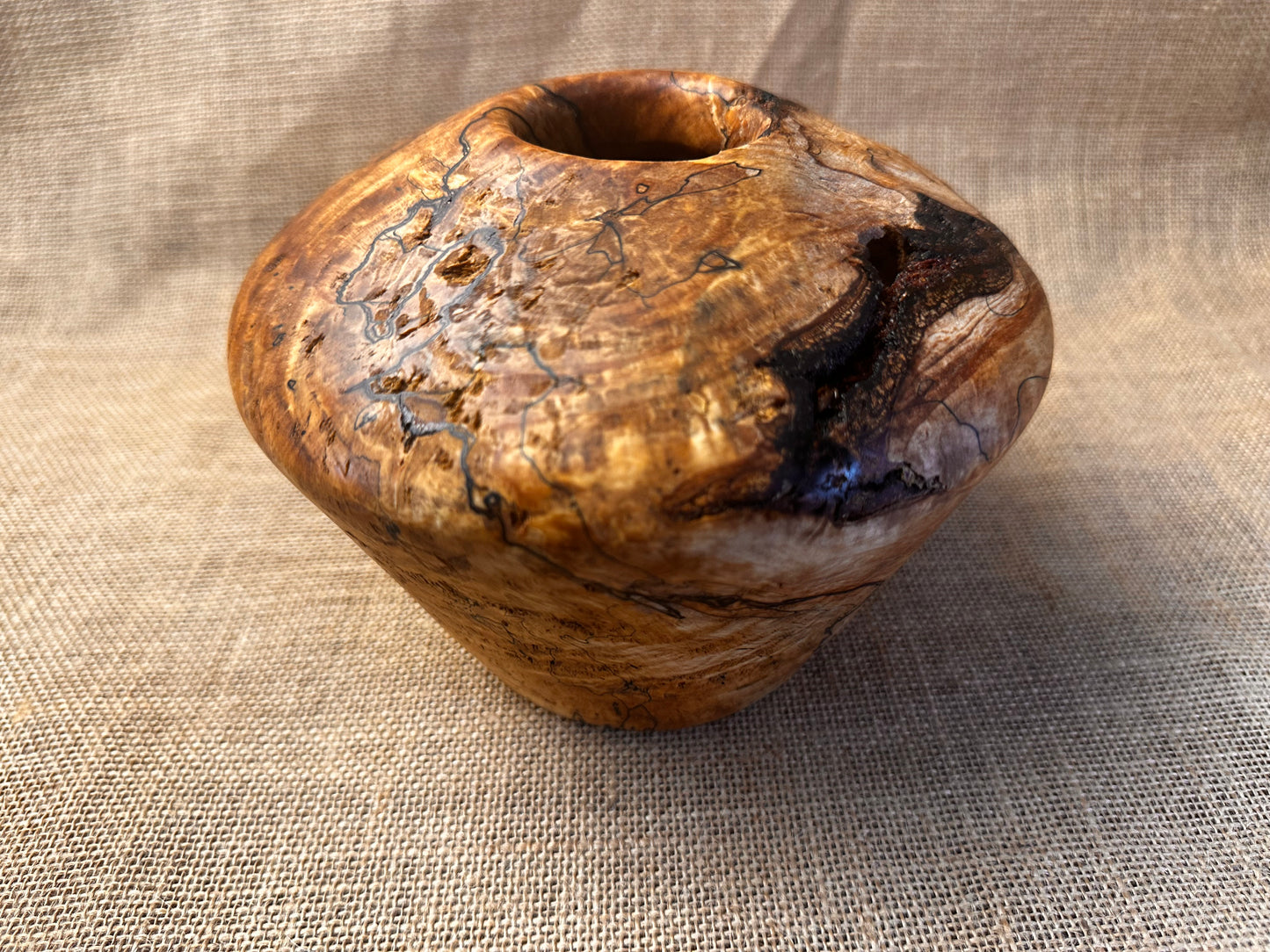 Spalted Silver Birch Hollow Form