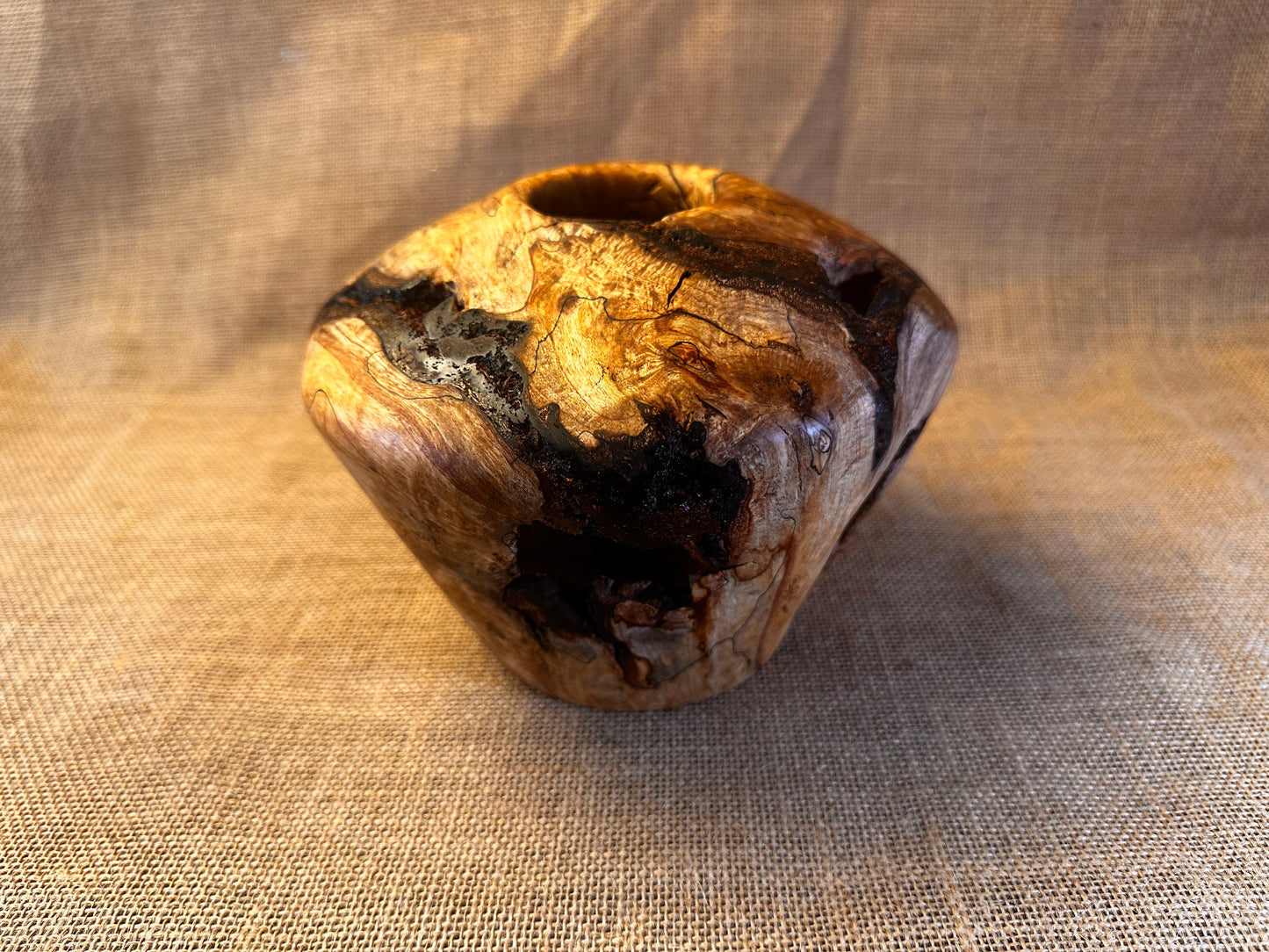 Spalted Silver Birch Hollow Form