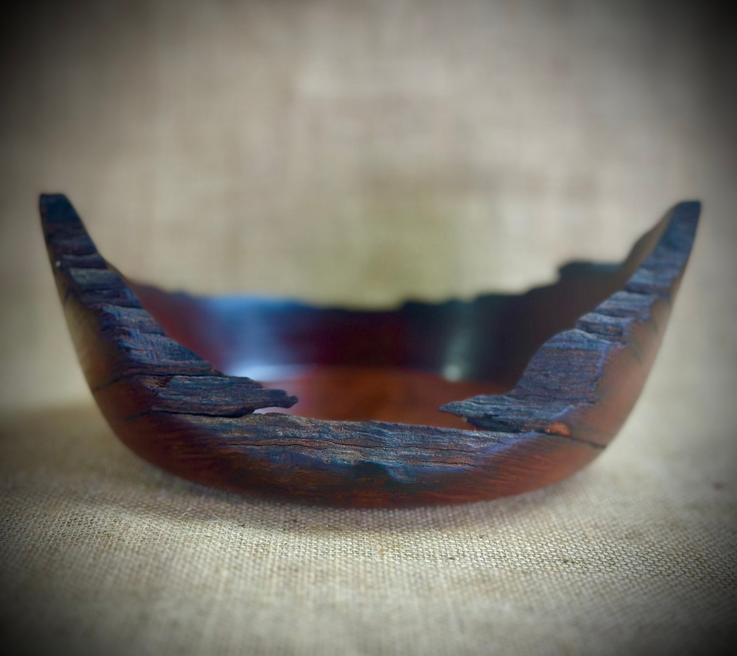 Pinjarra Sheoak Decorative Bowl with Bushfire Burnt Natural Edge