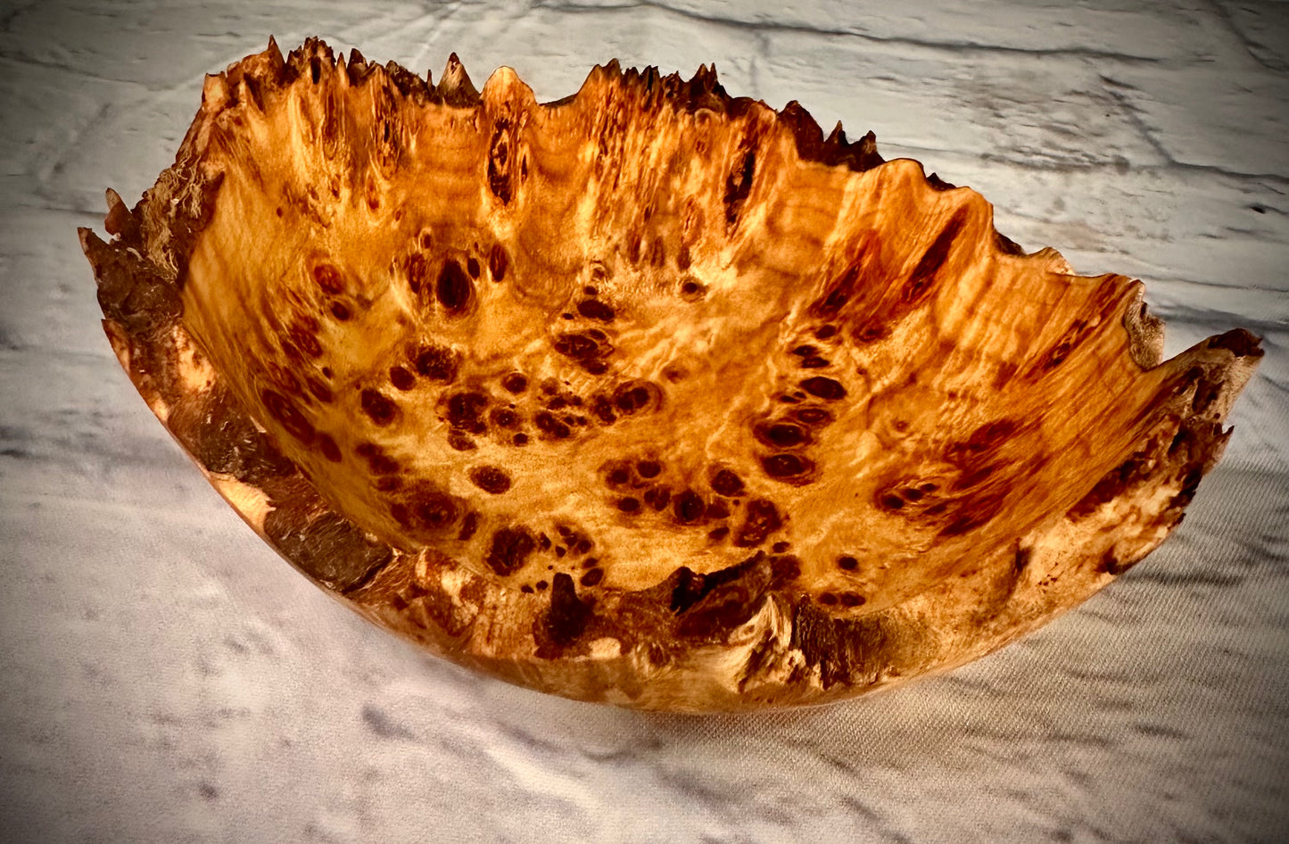 Poplar Burl Decorative Bowl