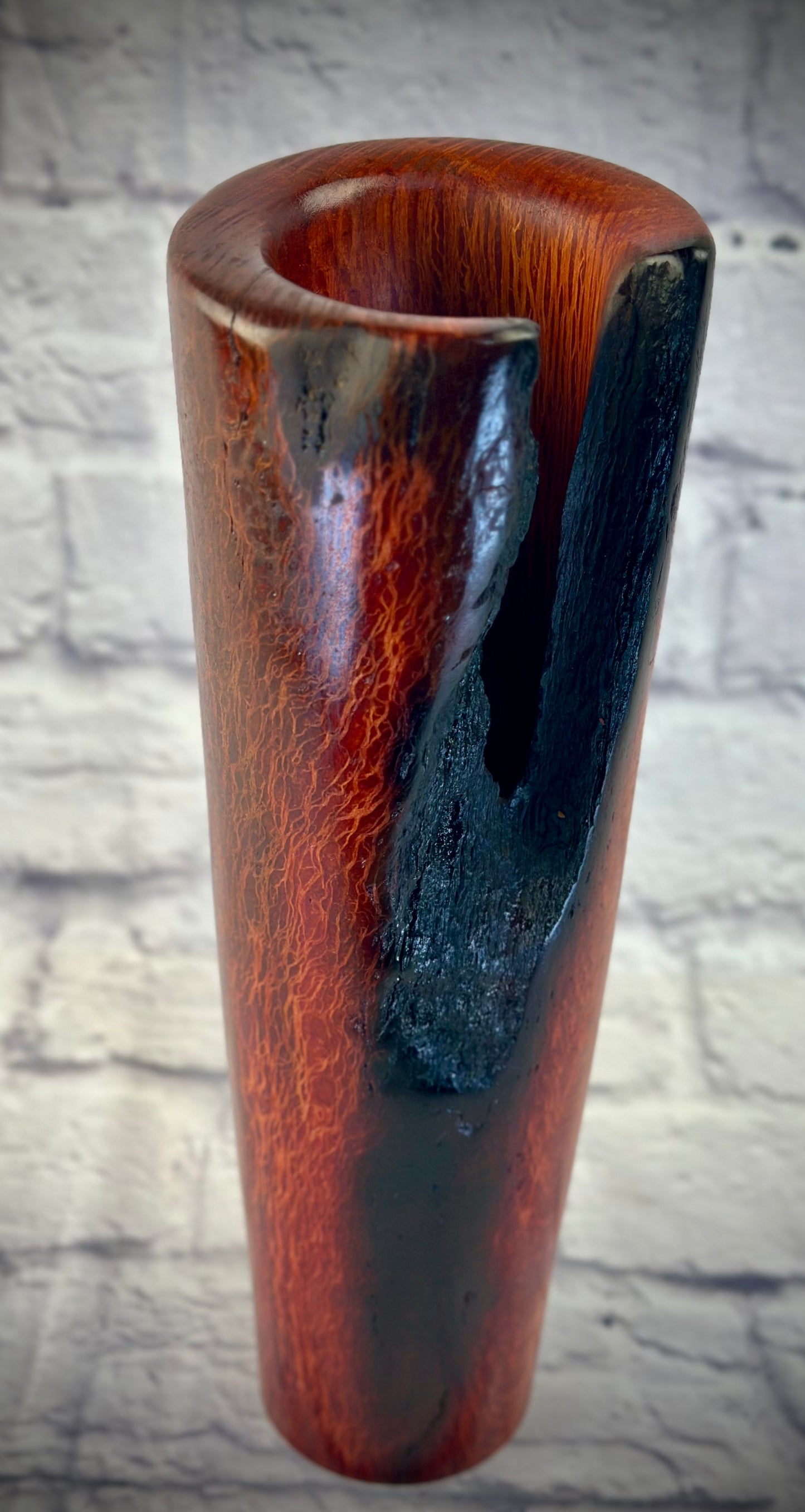 Lacey Sheoak Burnt Natural Edge Vase