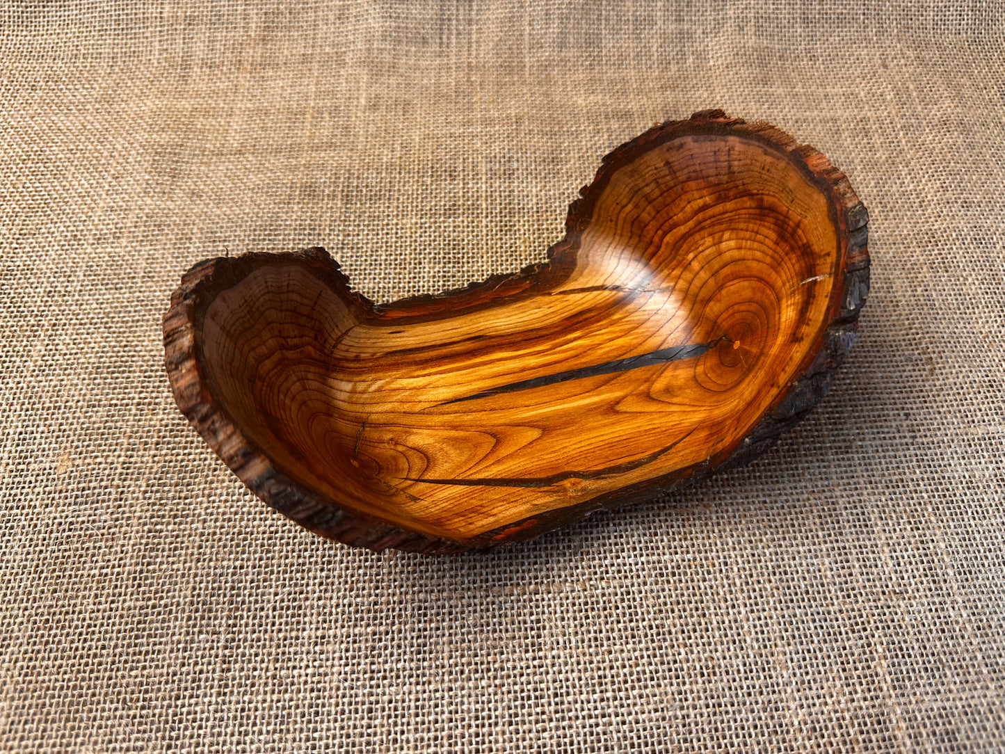 Almond Natural Edge Winged Bowl