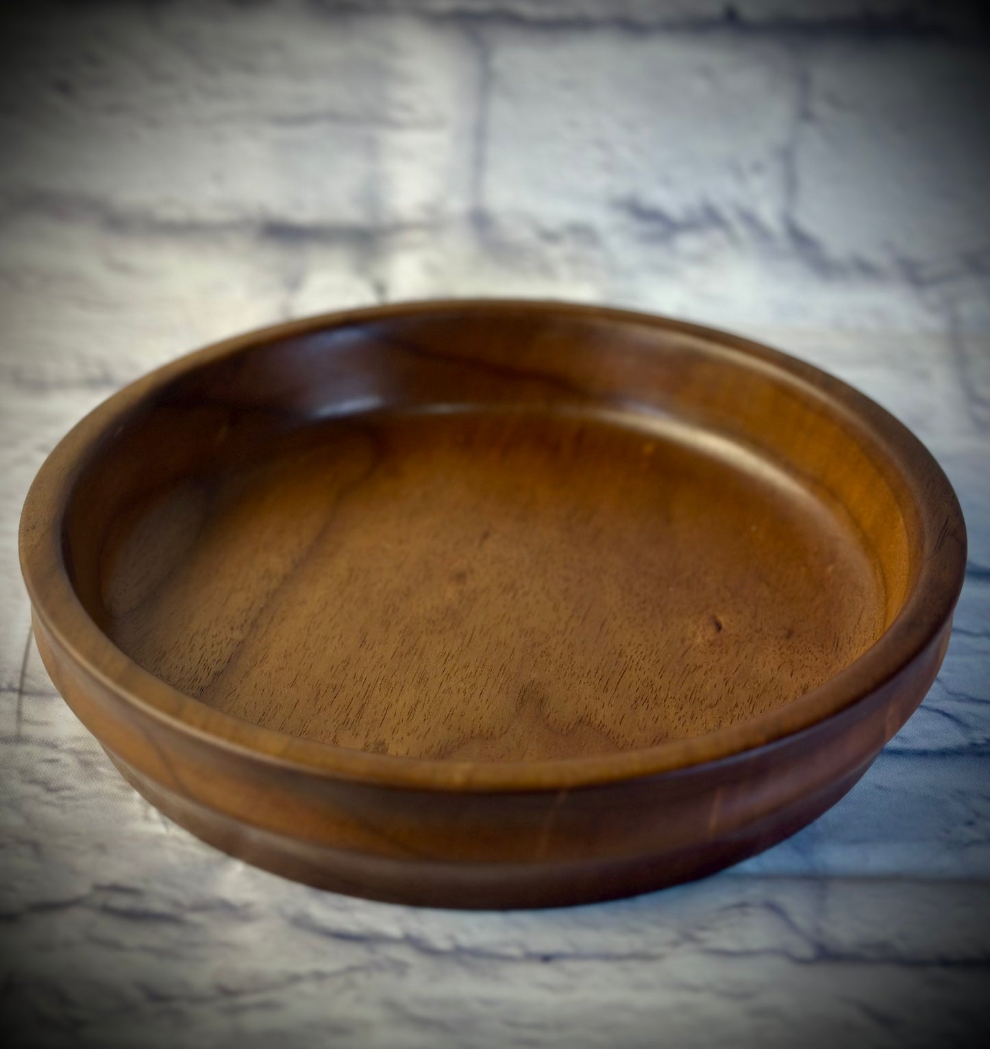 Functional Walnut Bowl with Ergonomic Edge