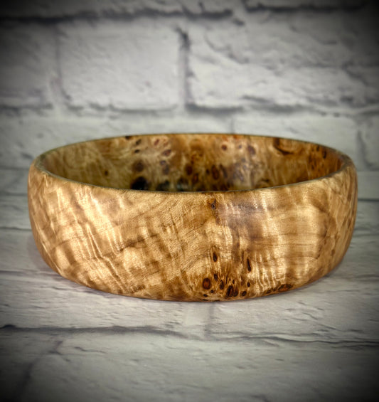 Modern Style Poplar Burl Functional Bowl