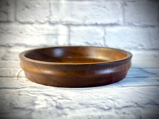 Functional Walnut Bowl with Ergonomic Edge