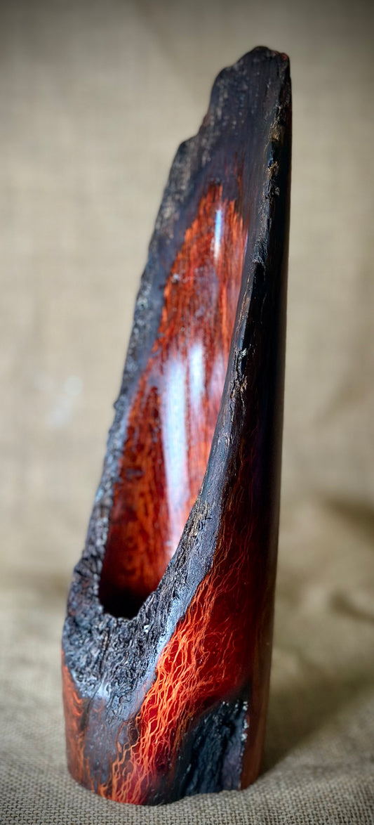 'The Flame' Lacey Sheoak Decorative Piece