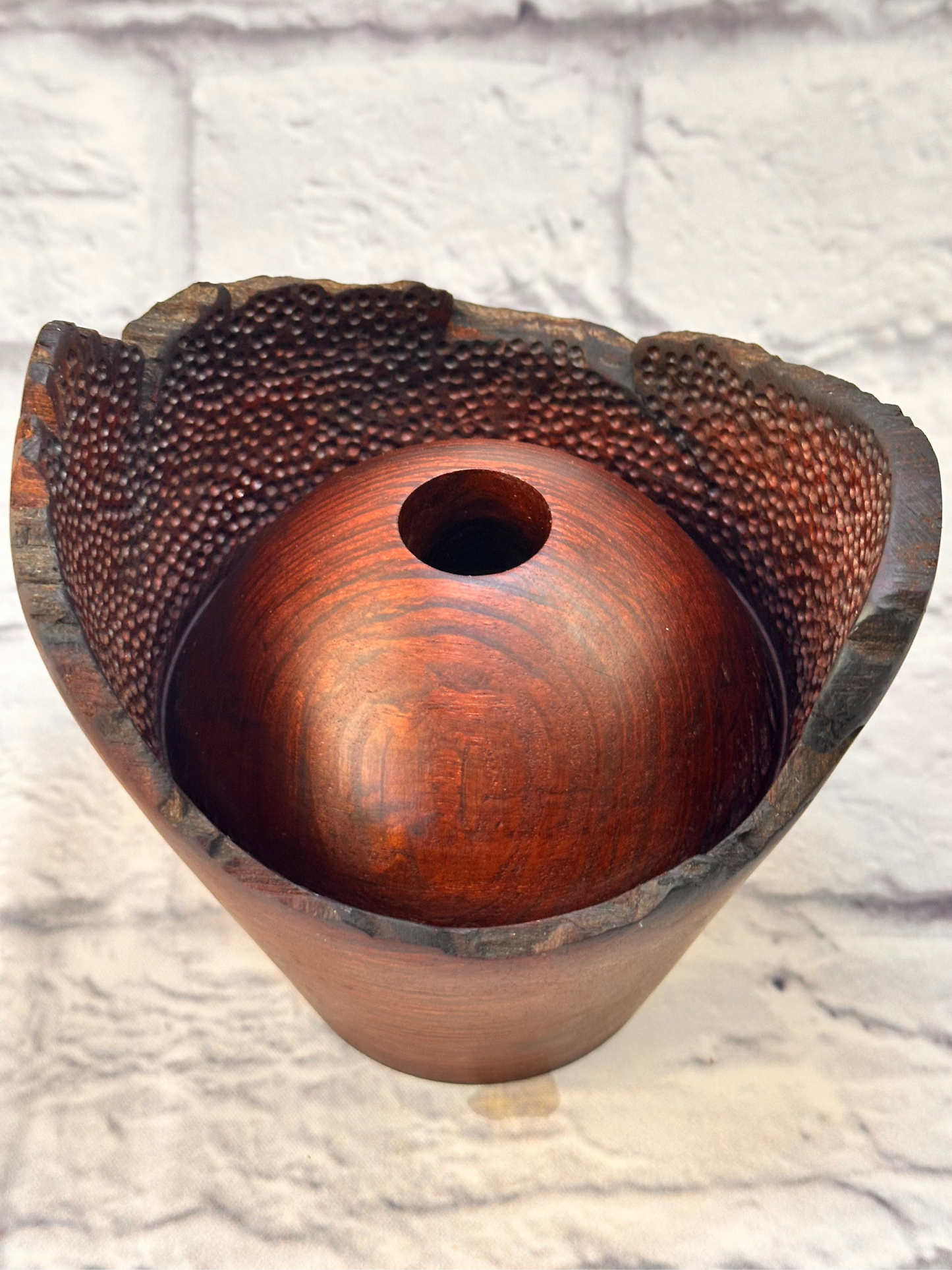 Sheoak Winged Natural Edge Hollow Form