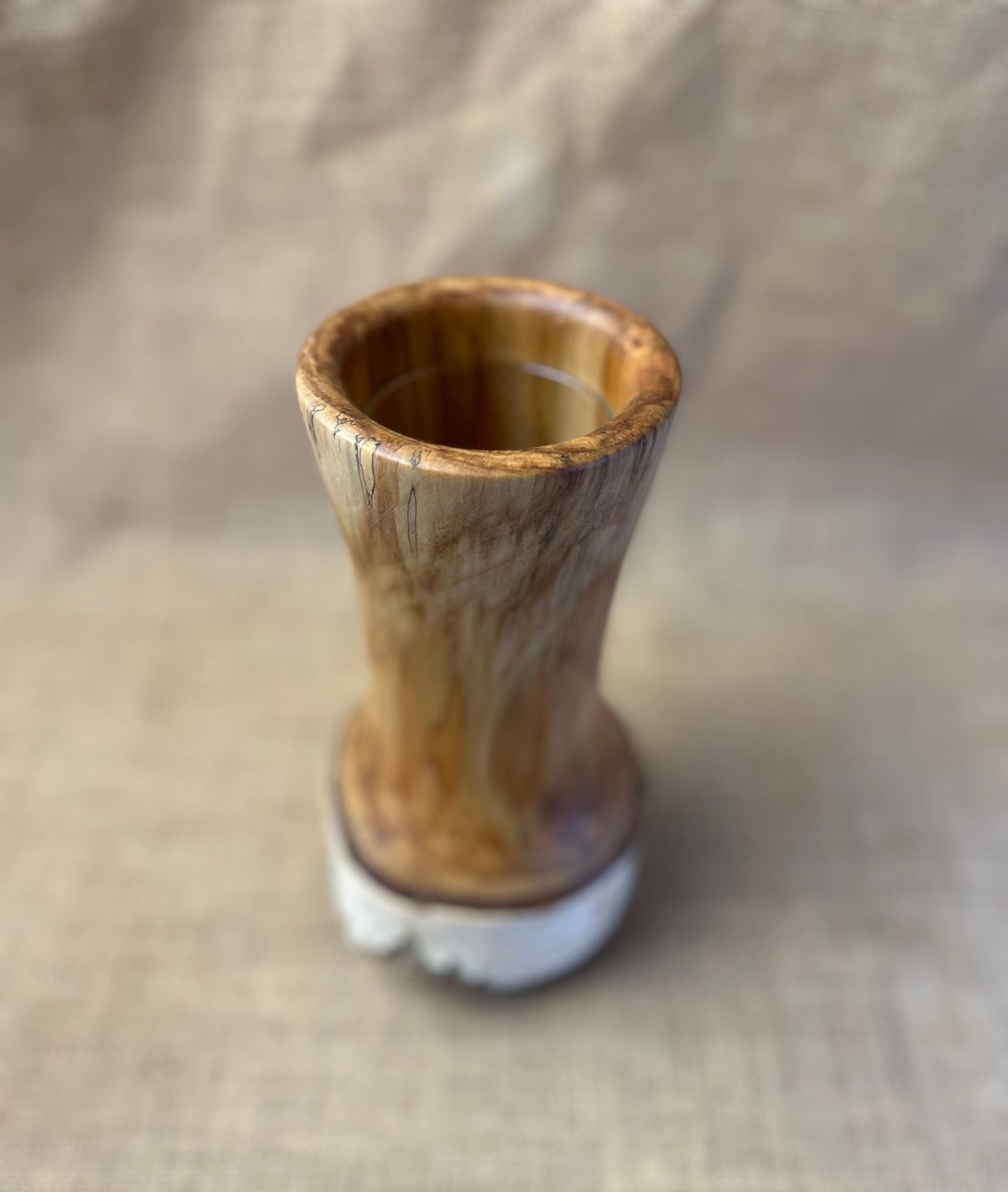 Silver Birch Vase with Glass Insert