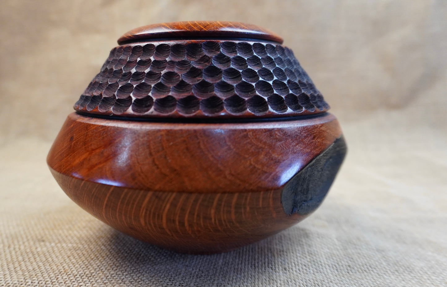 Sheoak Hollow Form with Texture